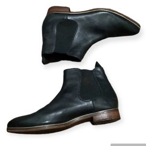 Ted Baker Studded Chelsea Black Leather Boots Size 41